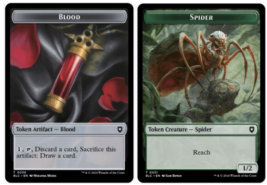 Blood (0036) // Spider (0031) Double-Sided Token